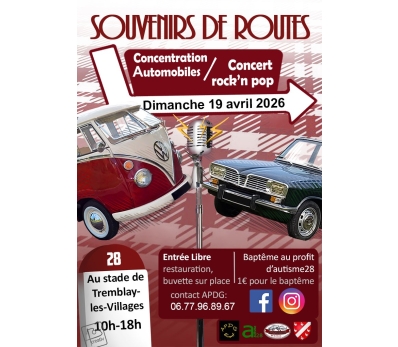 VOITURES ANCIENNES ET CONCERT ROCKnROLL