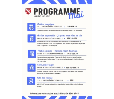 Programme d'activités