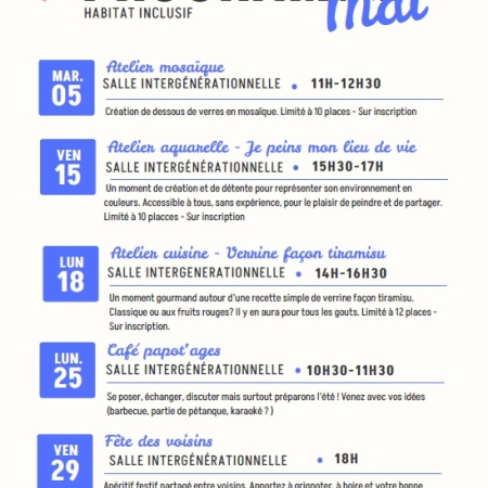 Programme d'activités