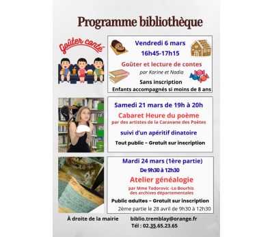 Animations Bibliothèque et Ludothèque