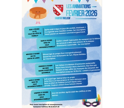 Programme d'animations